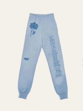 Shawn Mendes The Tour Sketch Sweatpants Dusty Blue Womens size Large
